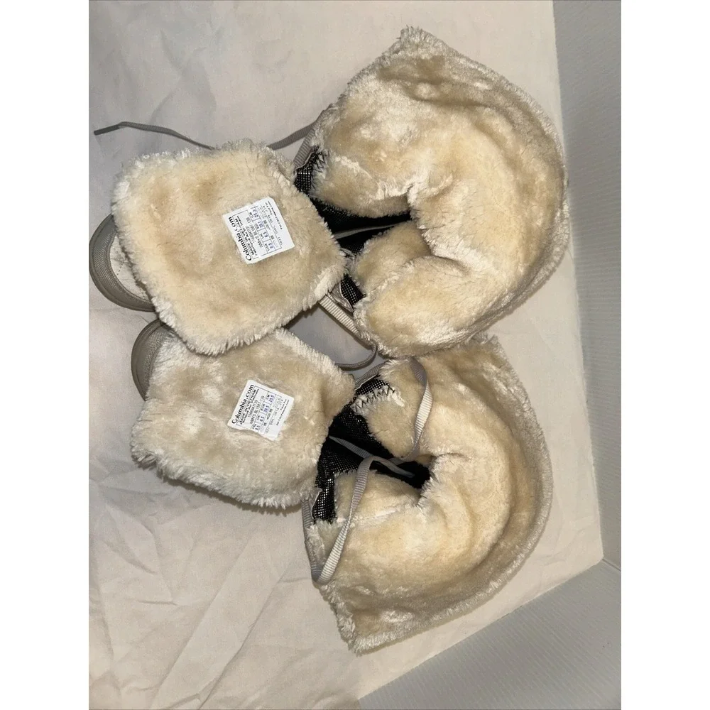 Columbia minx mid ll Stone cream‎ quilted winter boot women's size 8.5